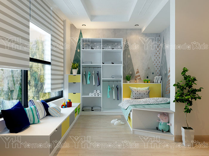 Thiết kế nội thất phòng ngủ bé trai - Vinhome Greenbay